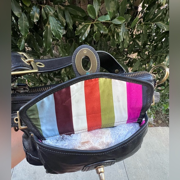 COACH 11127 Legacy 65th Anniversary Satchel Black Leather Shoulder Bag - Picture 8 of 14